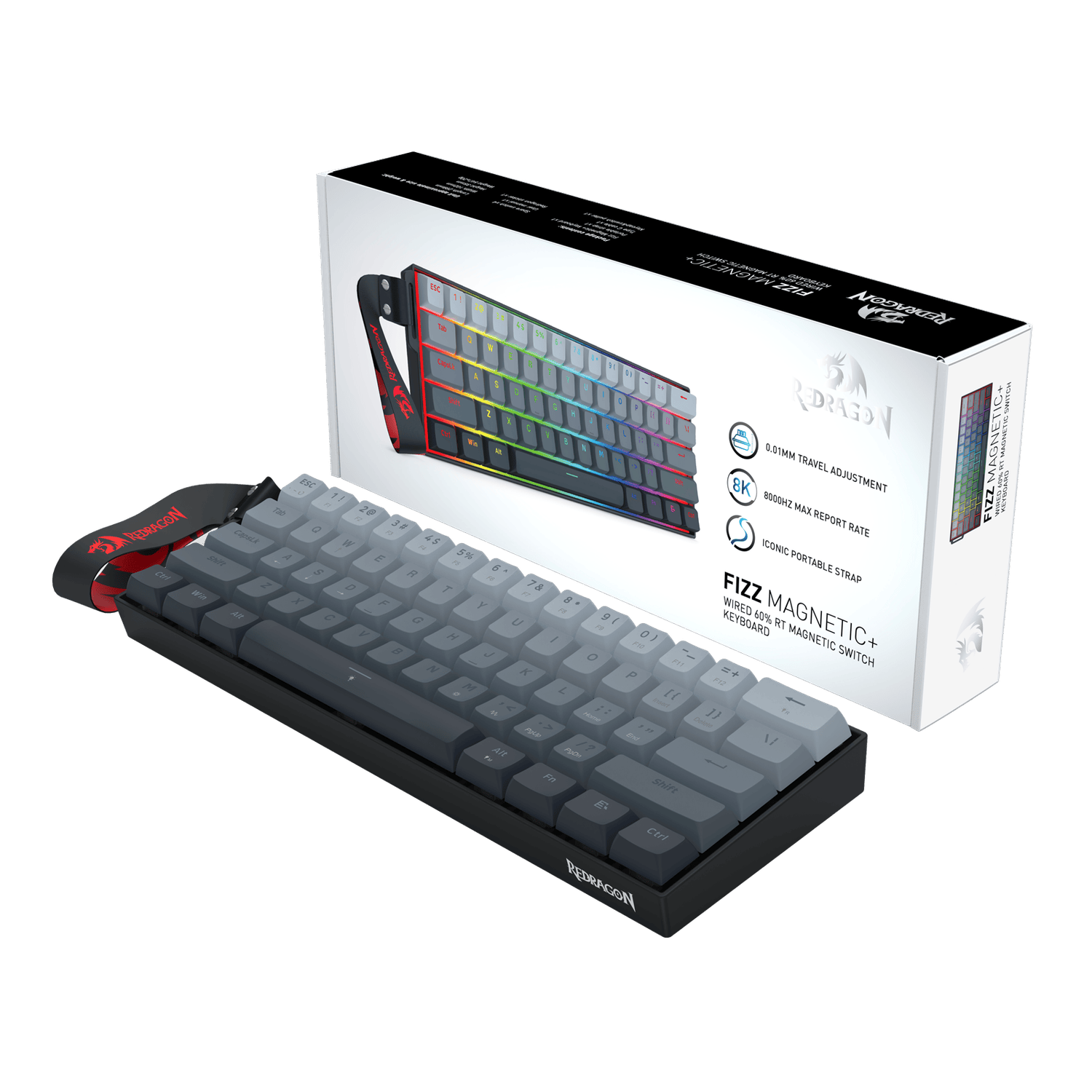 Redragon FIZZ Magnetic+ Wired 60% Gaming Keyboard - Image 8