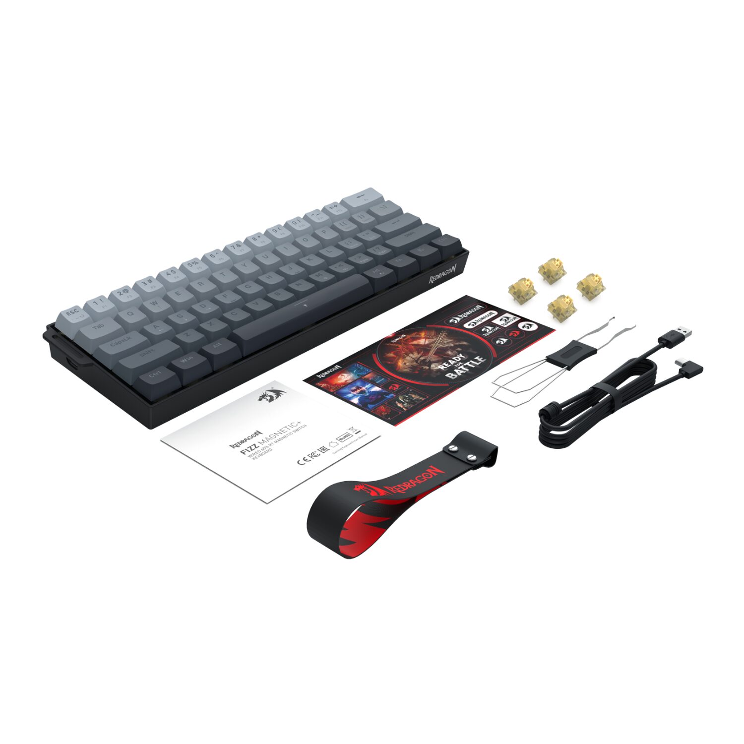 Redragon FIZZ Magnetic+ Wired 60% Gaming Keyboard - Image 9