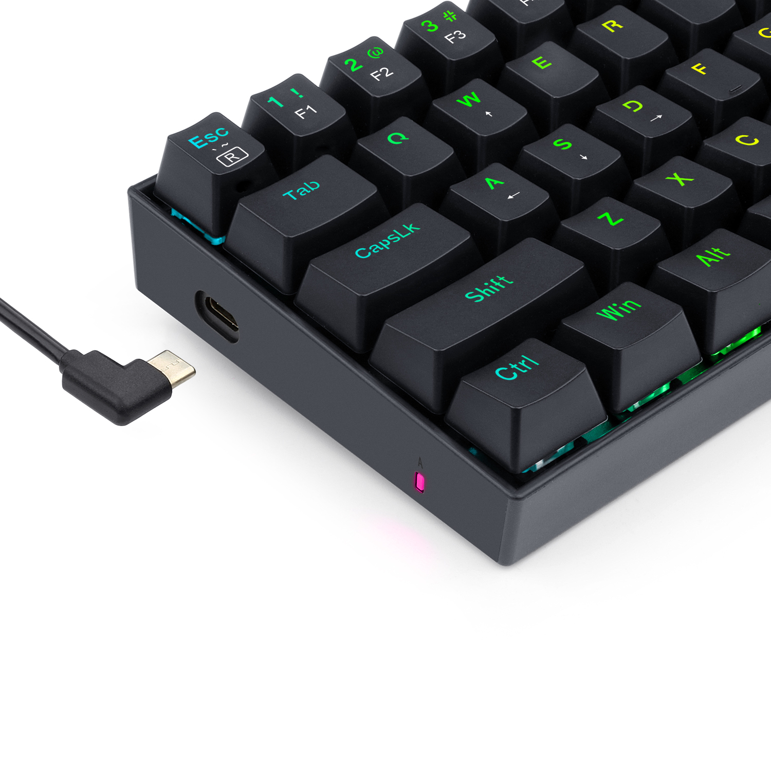 REDRAGON DRAGONBORN Wired Mechanical Keyboard RGB 67Key Design - Black - Image 3