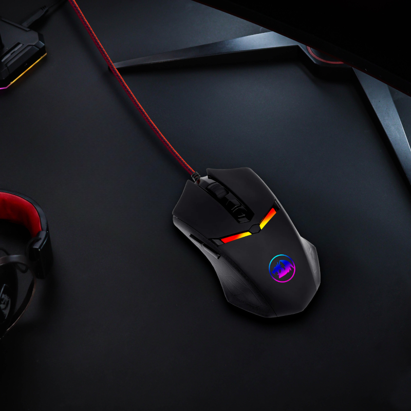 Redragon NEMEANLION 2 7200DPI Wired Gaming Mouse - Black - Image 7
