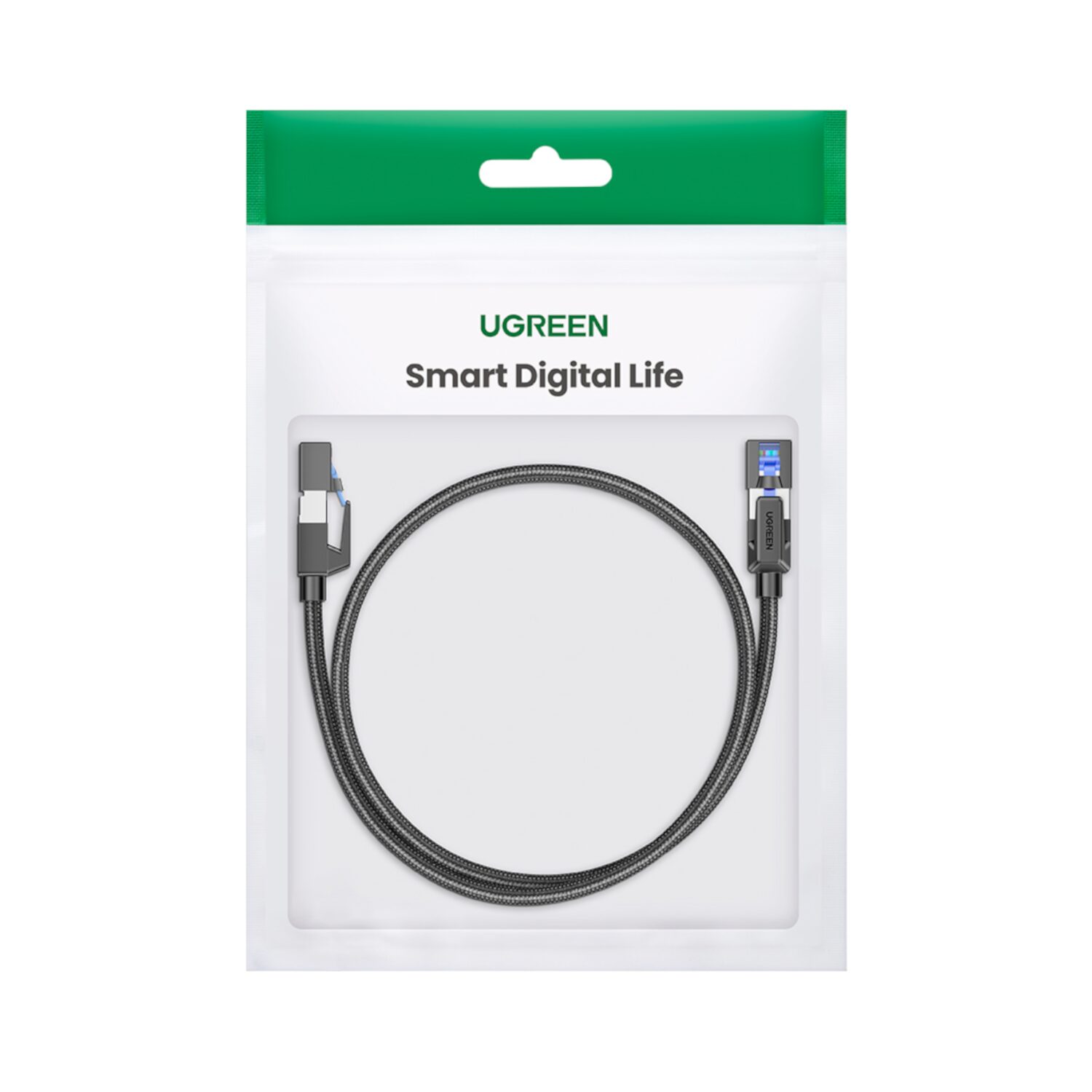 UGREEN Cat8 Nylon Braided Ethernet Cable - 40Gbps with Modular Plugs - 1m - Image 5